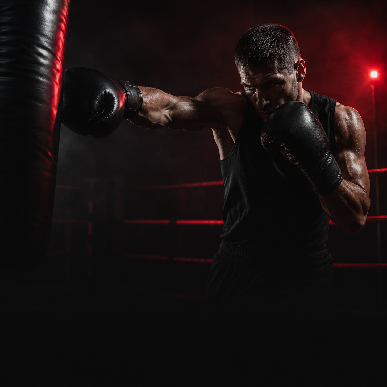 Boxerský trénink Boxing klubu Libina